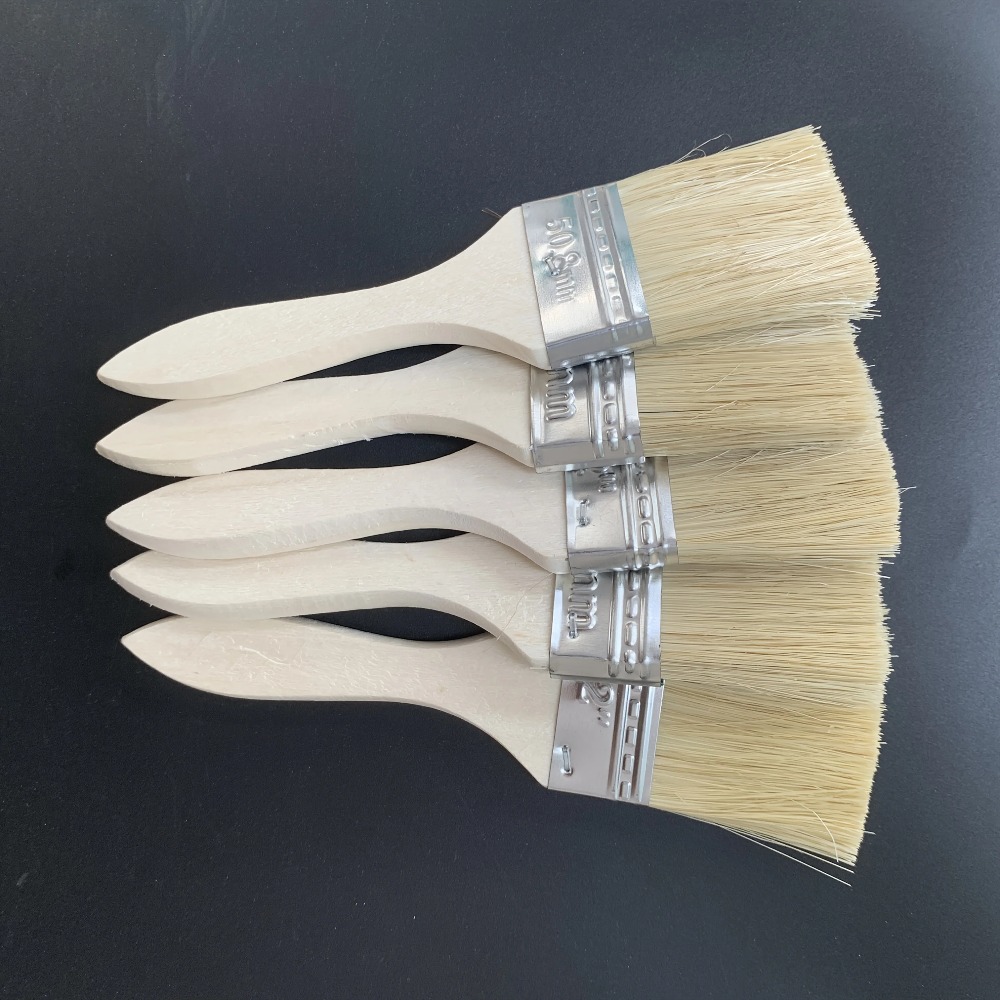 Furniture Hardware Latch - Wooden Paint Brush Set with Ergonomic
