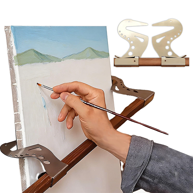 Shelf Peg Support - Adjustable Easel Hand Rest Support Bar