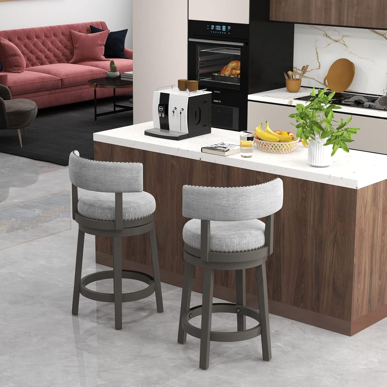 Furniture Leg Set - Bar Stool Set of 2, 27-inch