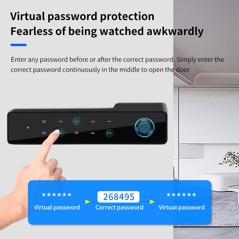 Minimalist Electronic Fingerpr - Furniture Hardware Latch reseña y precio