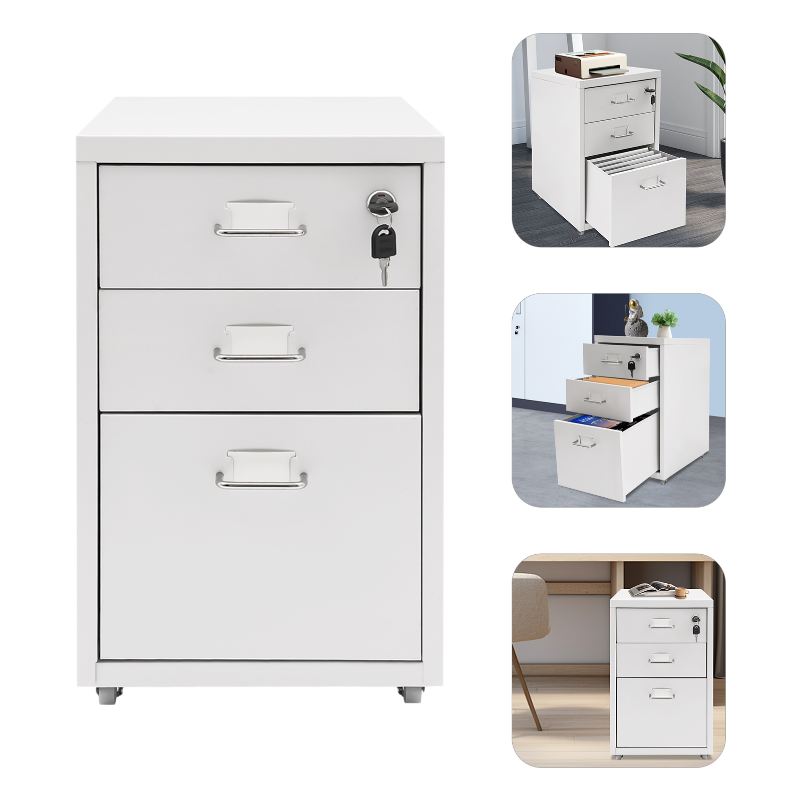 3 Tiers Rectangular Steel Vert - Office Furniture Hardware reseña y precio