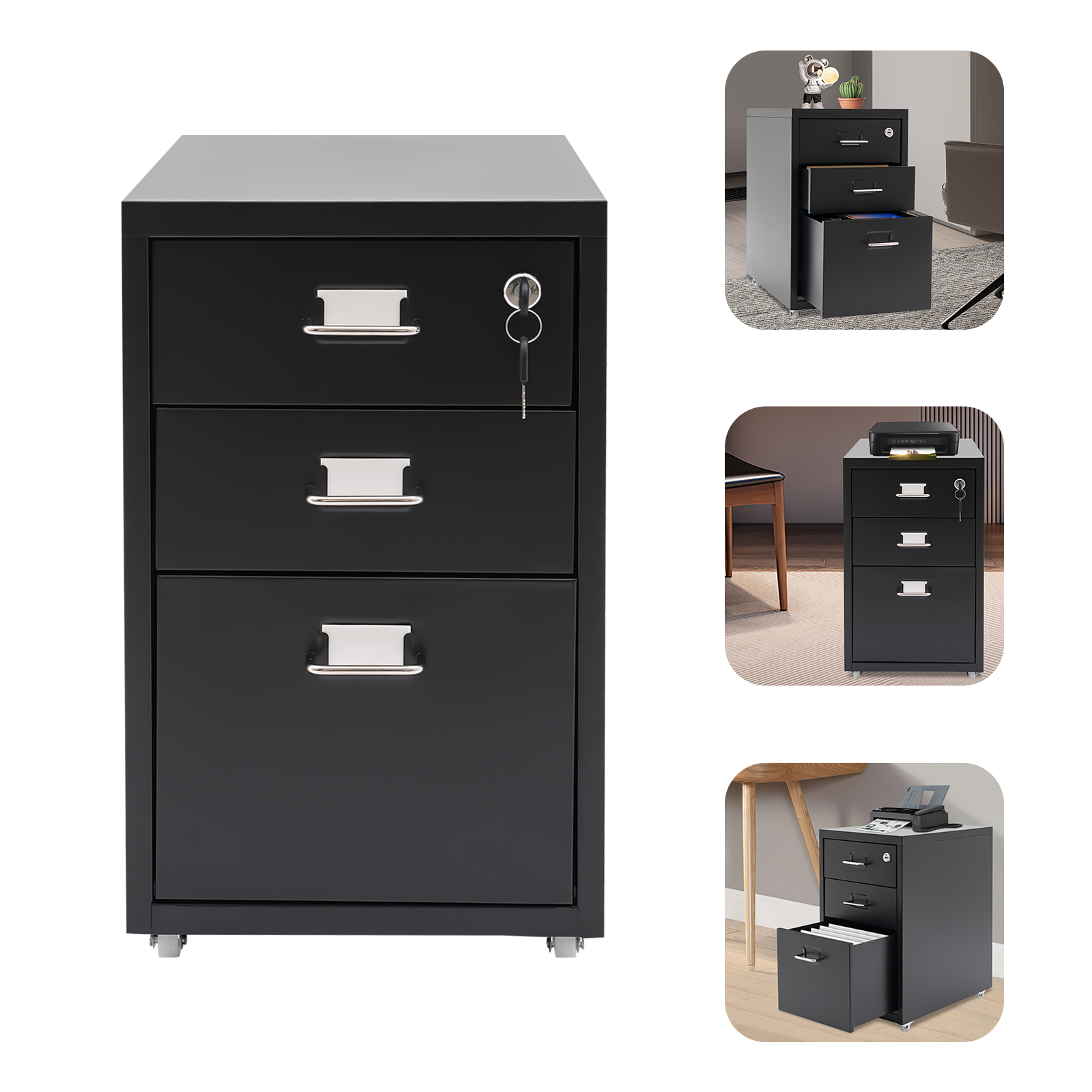 3 Tiers Rectangular Steel Vert - Office Furniture Hardware reseña y precio