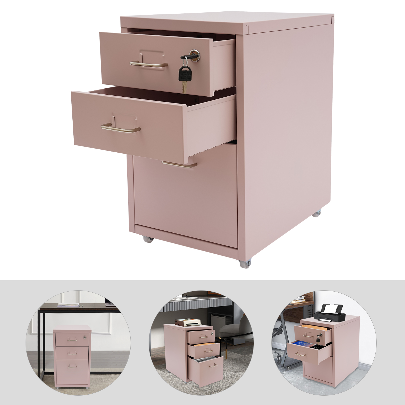 3 Tiers Rectangular Steel Vert - Office Furniture Hardware reseña y precio