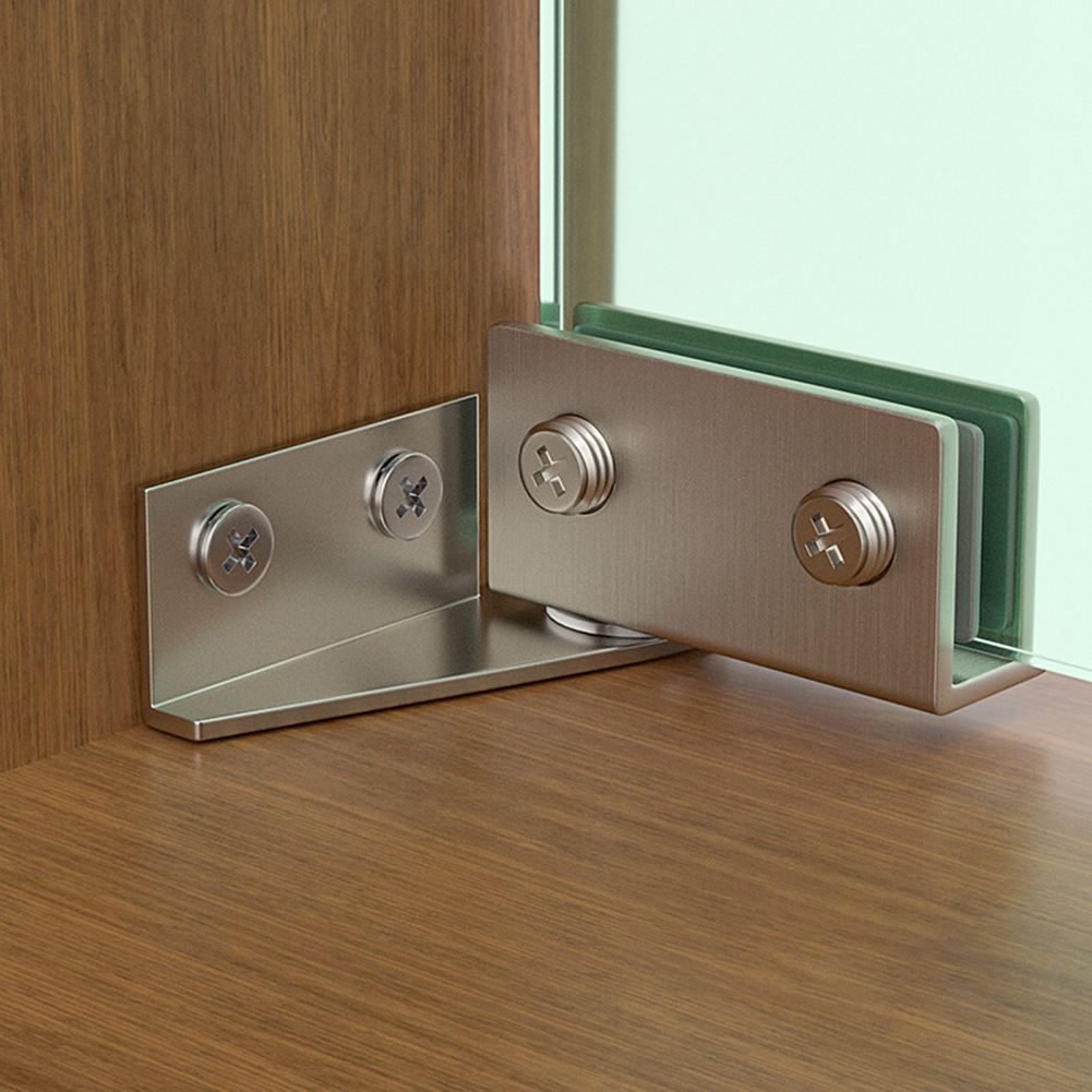 2PCS Non-Porous Glass Door Hin - Furniture Hardware Display reseña y precio
