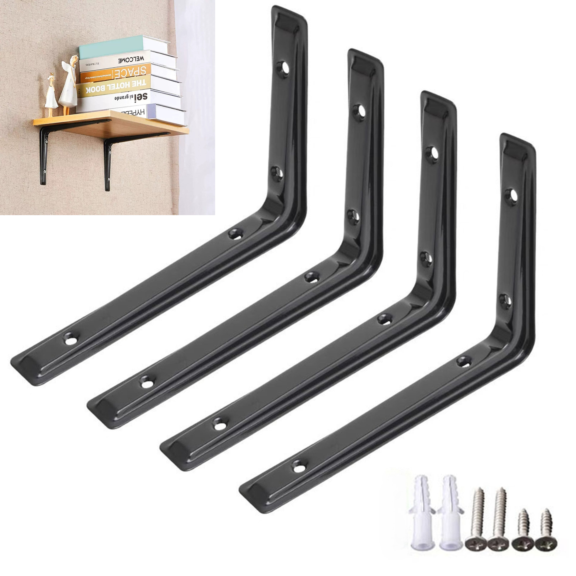 4PCS L-shaped Triangular Suppo - Shelf Peg Support reseña y precio