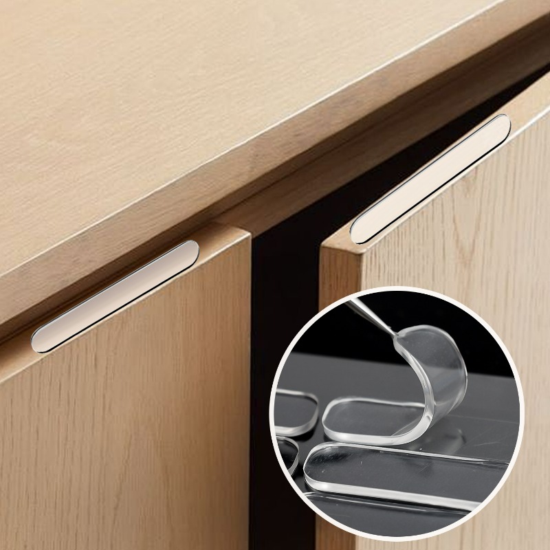Silicone Cabinet Bumpers Strip - Furniture Hardware Latch reseña y precio