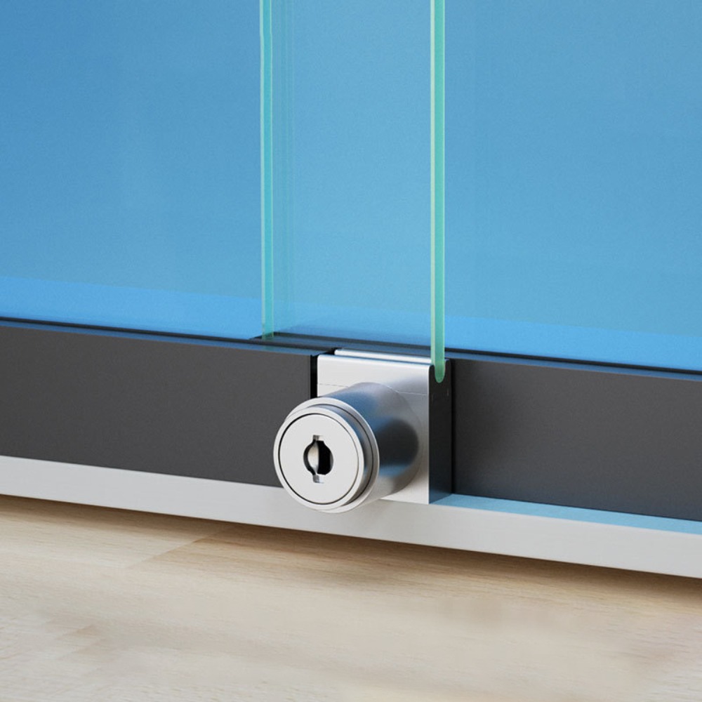 New Zinc Alloy Glass Door Lock - Furniture Hardware Display reseña y precio