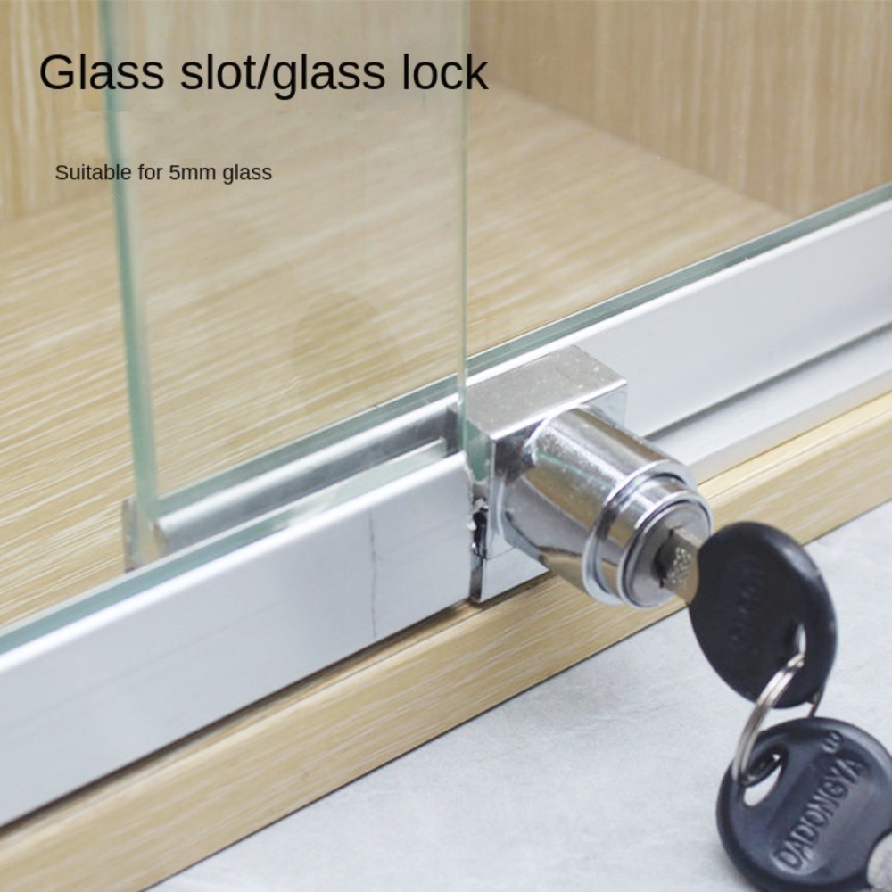 New Zinc Alloy Glass Door Lock - Furniture Hardware Display reseña y precio