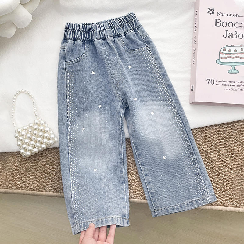Spring and Autumn Girls' Jeans - Furniture Leg Set reseña y precio