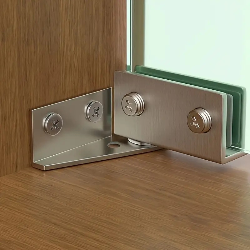 2pcs Non-Perforated Glass Door - Furniture Hardware Display reseña y precio