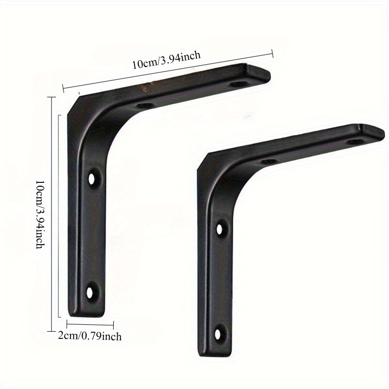 2pcs Heavy-Duty Iron Shelf Bra - Furniture Hardware Decorative reseña y precio