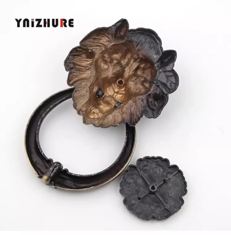 Antique Bronze Lion Head Handl - Furniture Hardware Decorative reseña y precio