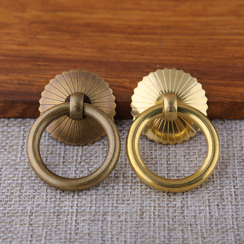 Vintage Brass Cabinet Ring Kno - Furniture Hardware Latch reseña y precio