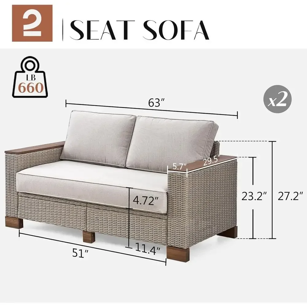 All-Weather Wicker 4-Piece Pat - Furniture Leg Set reseña y precio