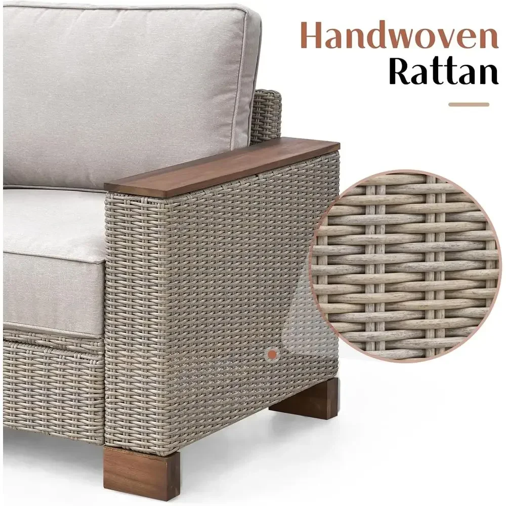 All-Weather Wicker 4-Piece Pat - Furniture Leg Set reseña y precio