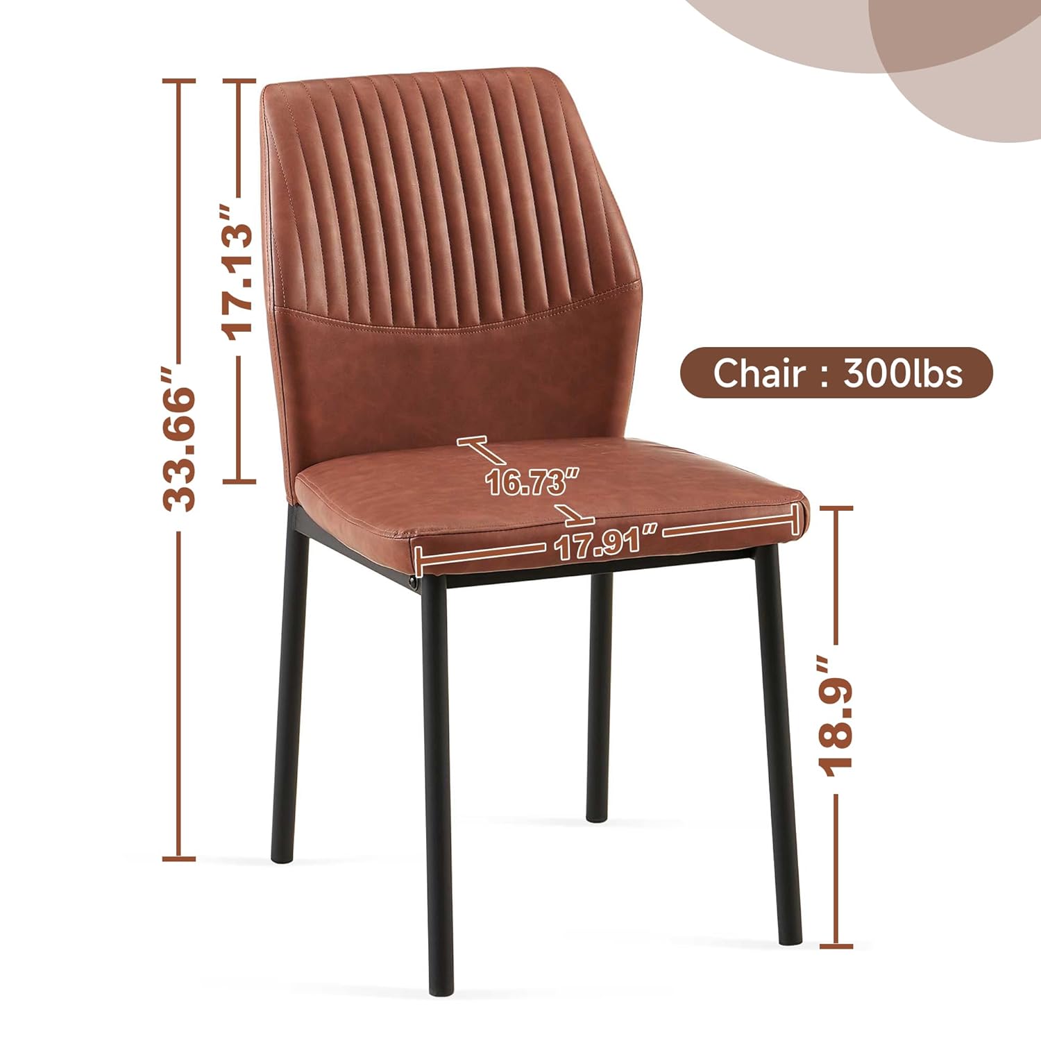 PU Leather Dining Chairs Set o - Furniture Leg Set reseña y precio