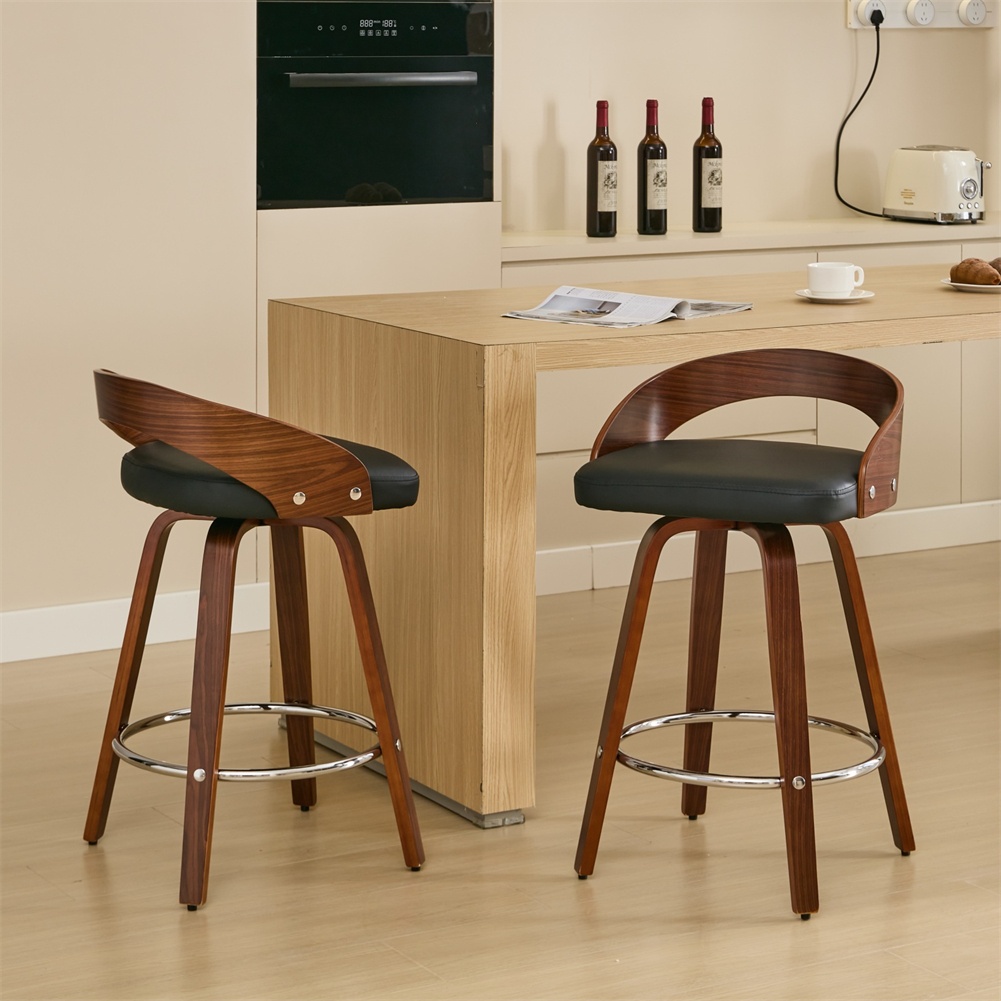 2 PCS Bar Pub Stools Set 360-d - Furniture Leg Set reseña y precio