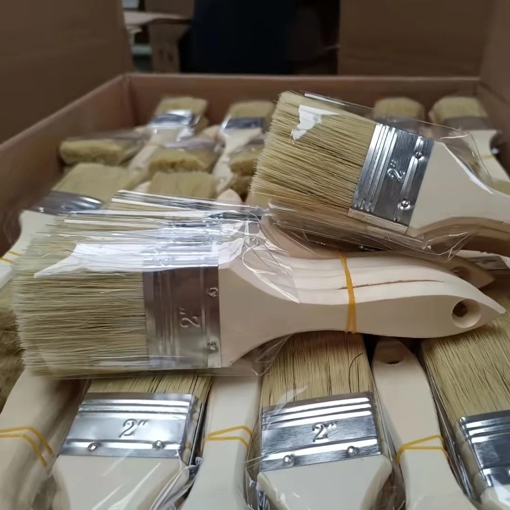 Wooden Paint Brush Set with Er - Furniture Hardware Latch reseña y precio