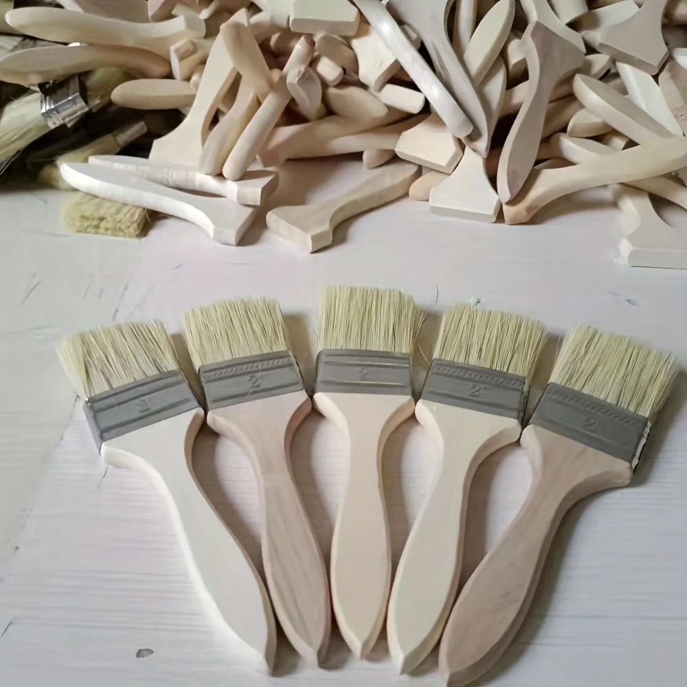 Wooden Paint Brush Set with Er - Furniture Hardware Latch reseña y precio