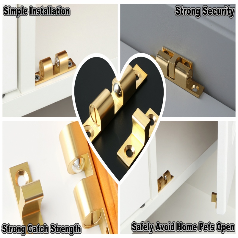 3/6pcs Cabinet Closet Door Bal - Furniture Hardware Latch reseña y precio