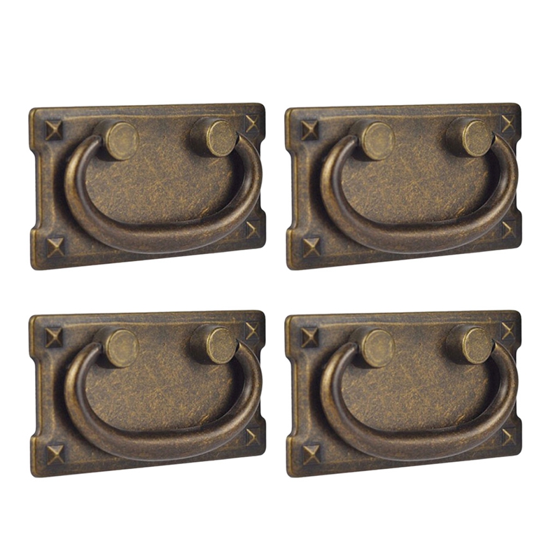 4Pcs Vintage Antique Bronze Dr - Furniture Hardware Latch reseña y precio