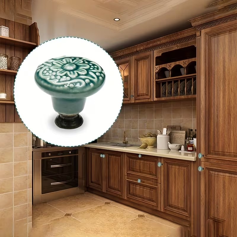 12pcs Ceramic Cabinet Knobs, F - Furniture Hardware Latch reseña y precio