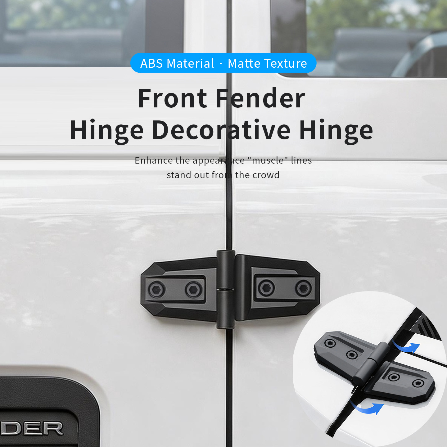 2PCS ABS Car Engine Hood Door  - Furniture Hardware Fittings reseña y precio