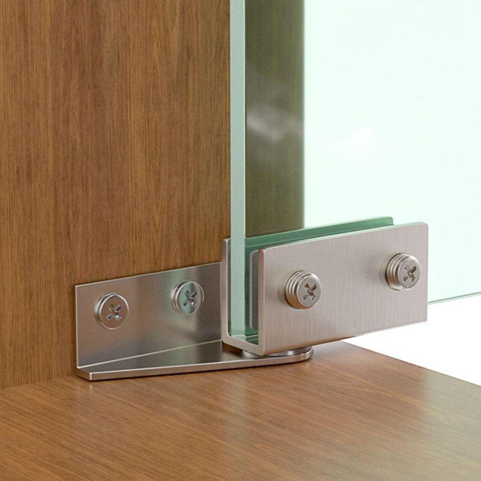 2pcs Non-Perforated Glass Door - Furniture Hardware Display reseña y precio