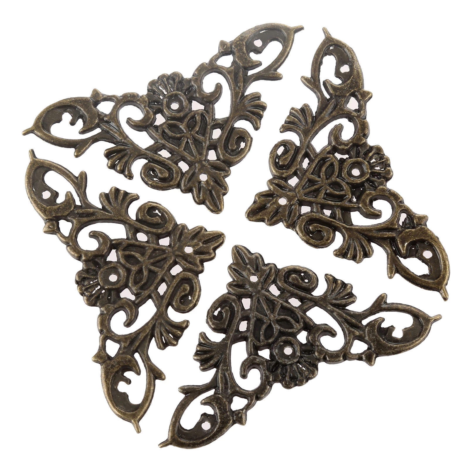 12pcs Antique Corner Brackets  - Furniture Hardware Decorative reseña y precio