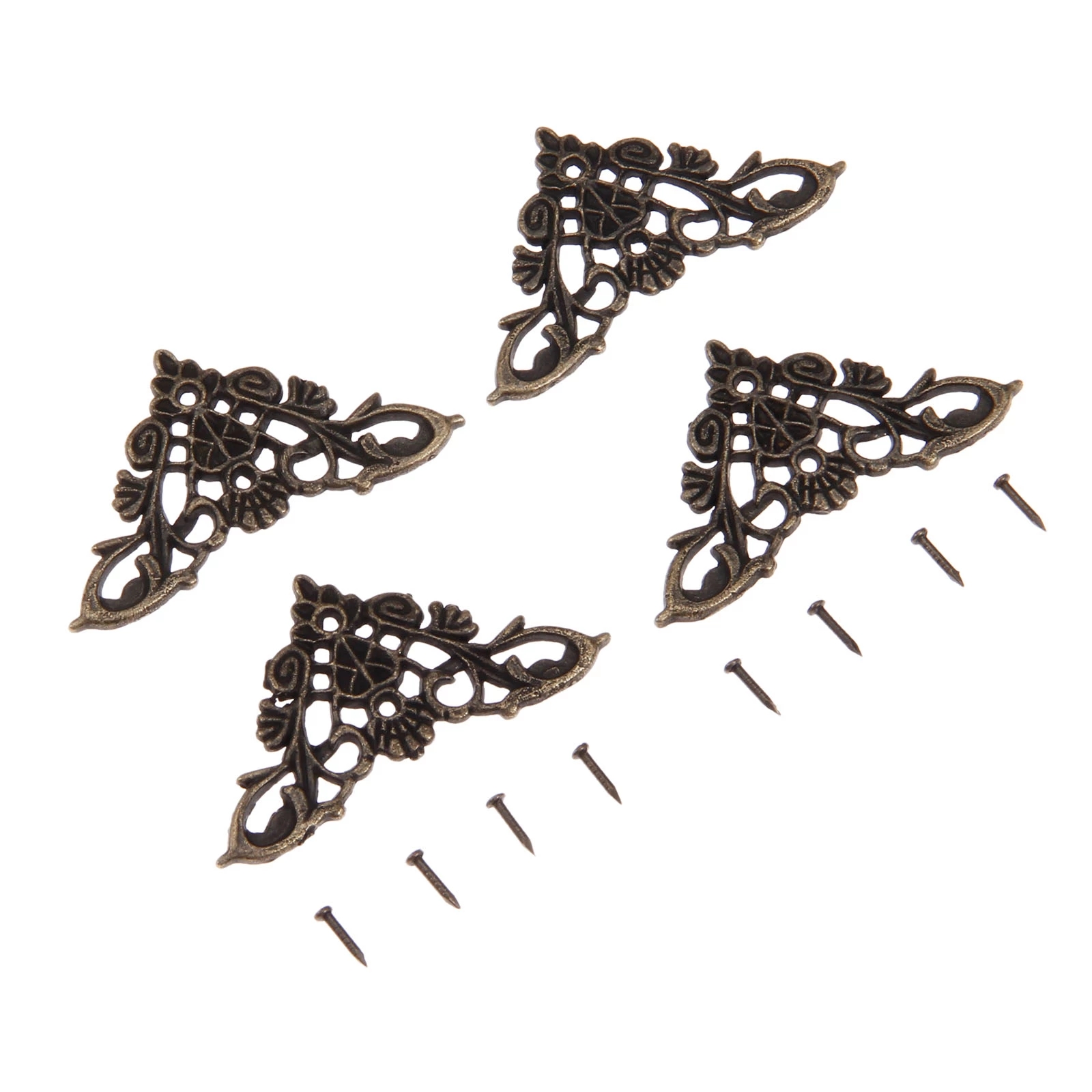 12pcs Antique Corner Brackets  - Furniture Hardware Decorative reseña y precio