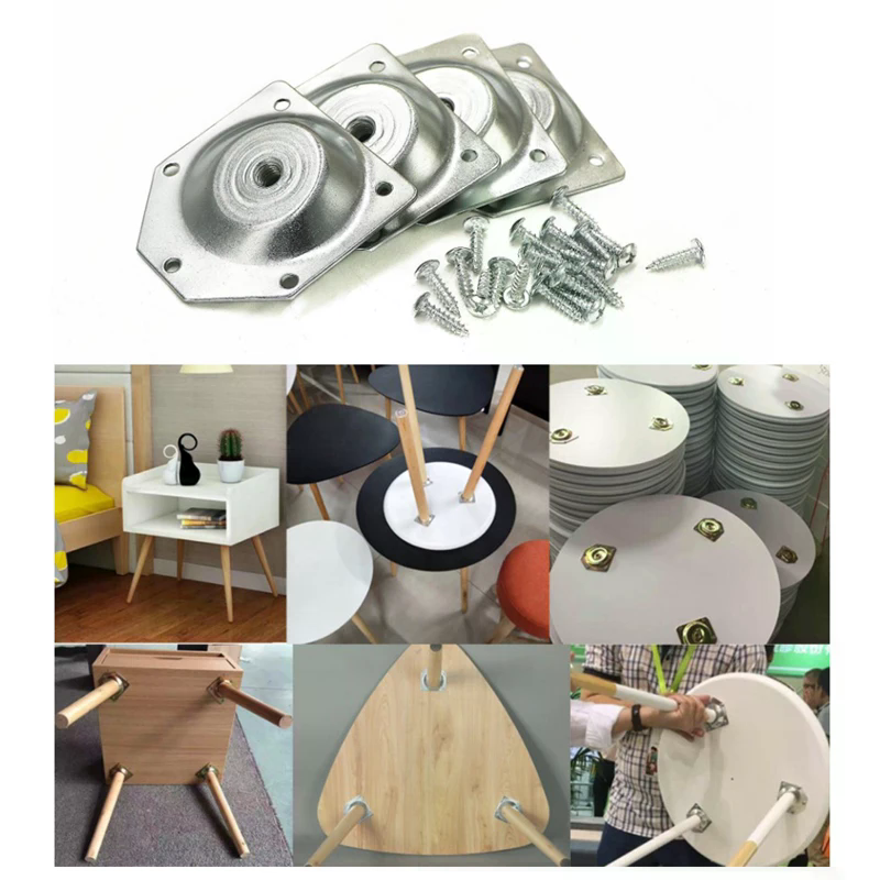 Angled Legs Fixing Plate Brack - Furniture Leg Set reseña y precio