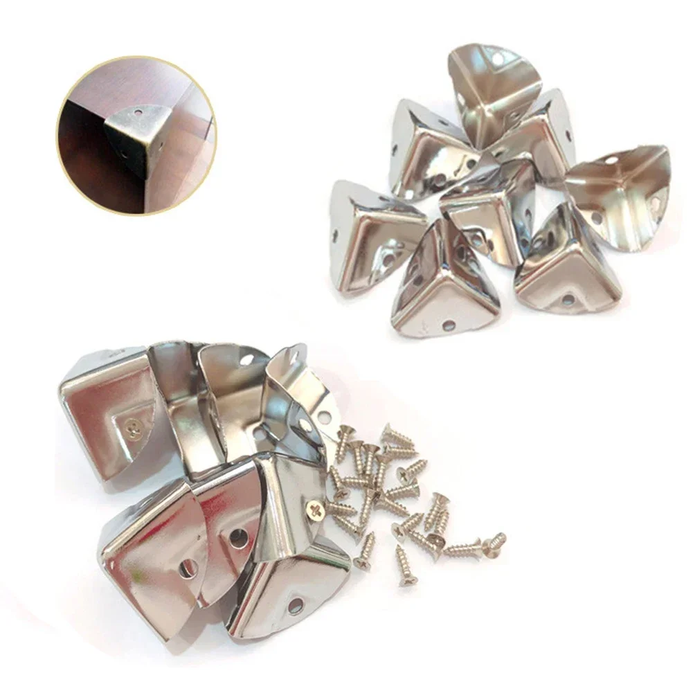 4/8/12pc Metal Box Corner Prot - Furniture Hardware Decorative reseña y precio