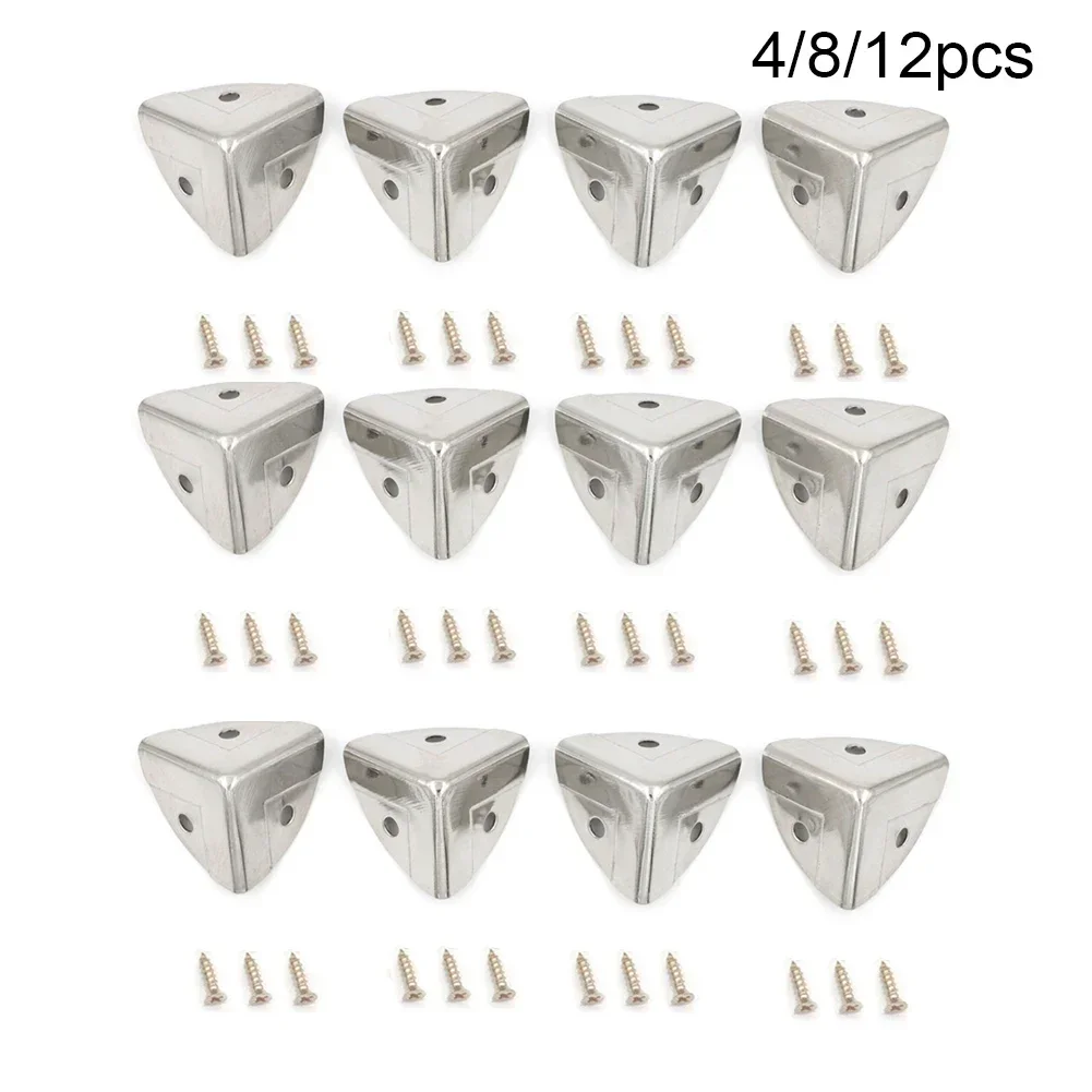 4/8/12pc Metal Box Corner Prot - Furniture Hardware Decorative reseña y precio