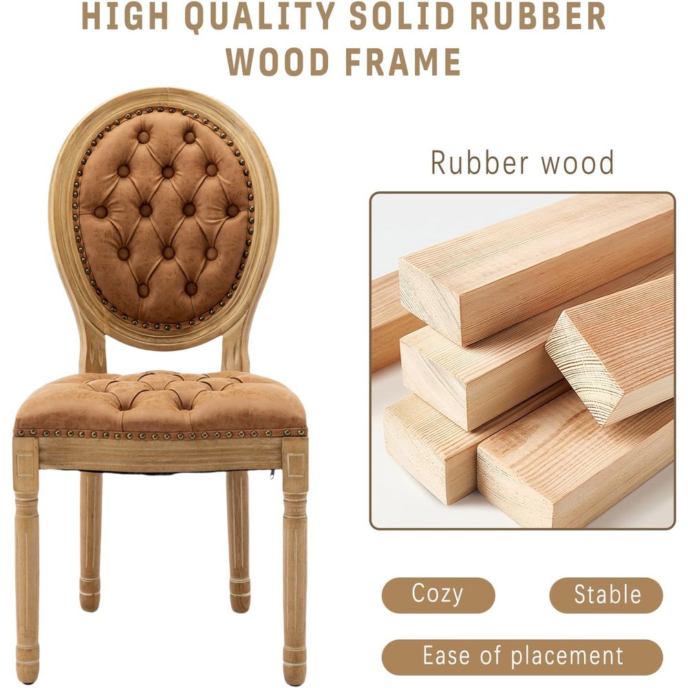 Orange Upholstered PU Leather  - Furniture Leg Set reseña y precio