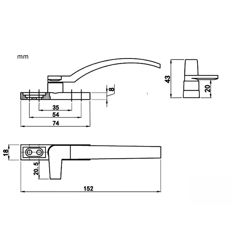 Left Right Hand White Replacem - Furniture Hardware Fittings reseña y precio