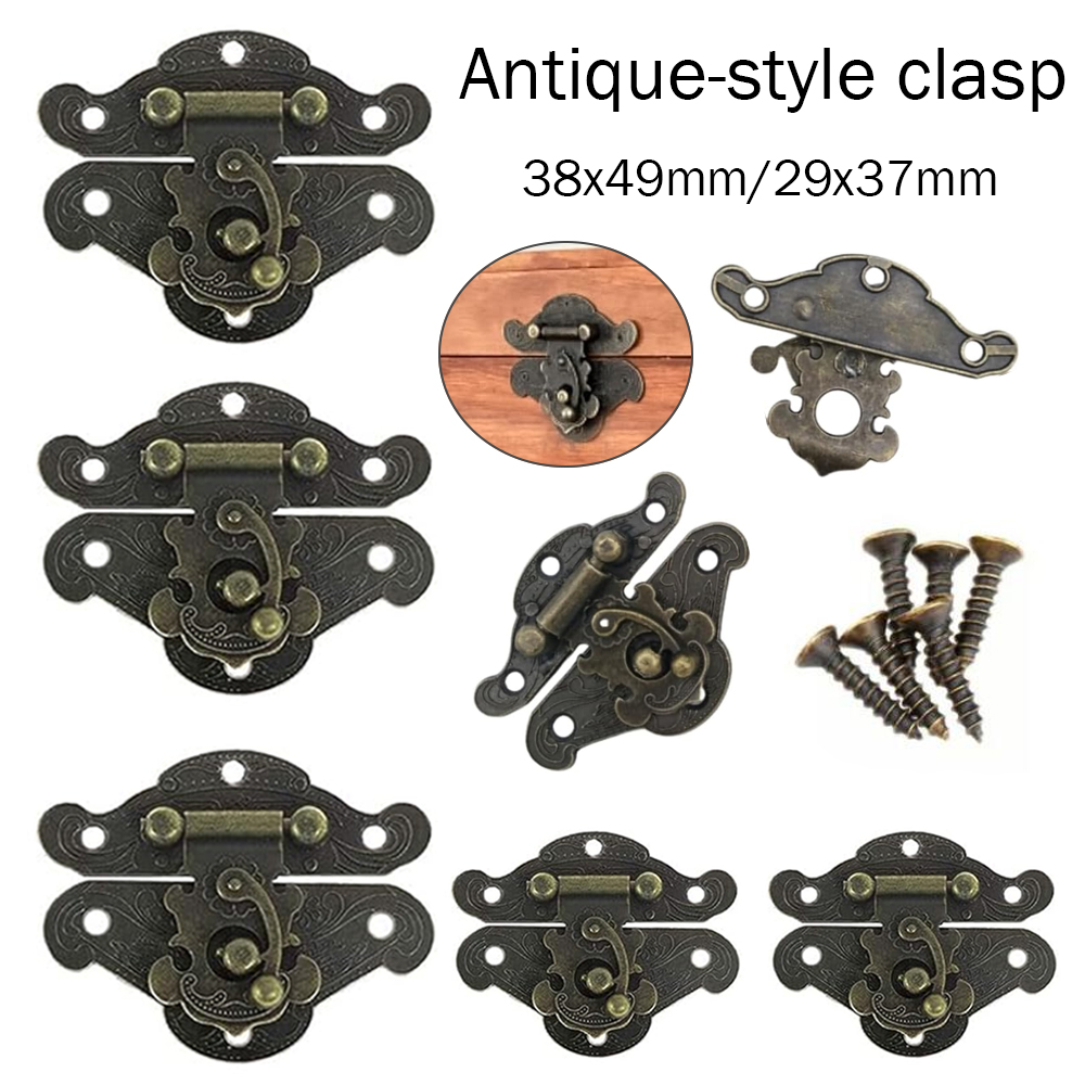 5-20pcs Vintage Metal Hasp Lat - Furniture Hardware Decorative reseña y precio