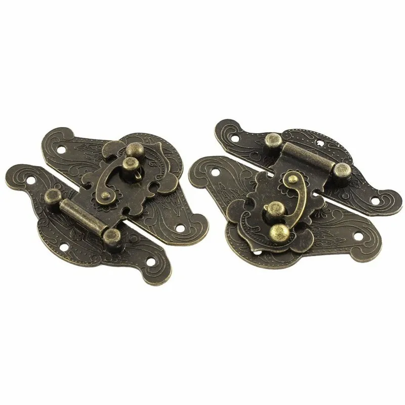 5-20pcs Vintage Metal Hasp Lat - Furniture Hardware Decorative reseña y precio