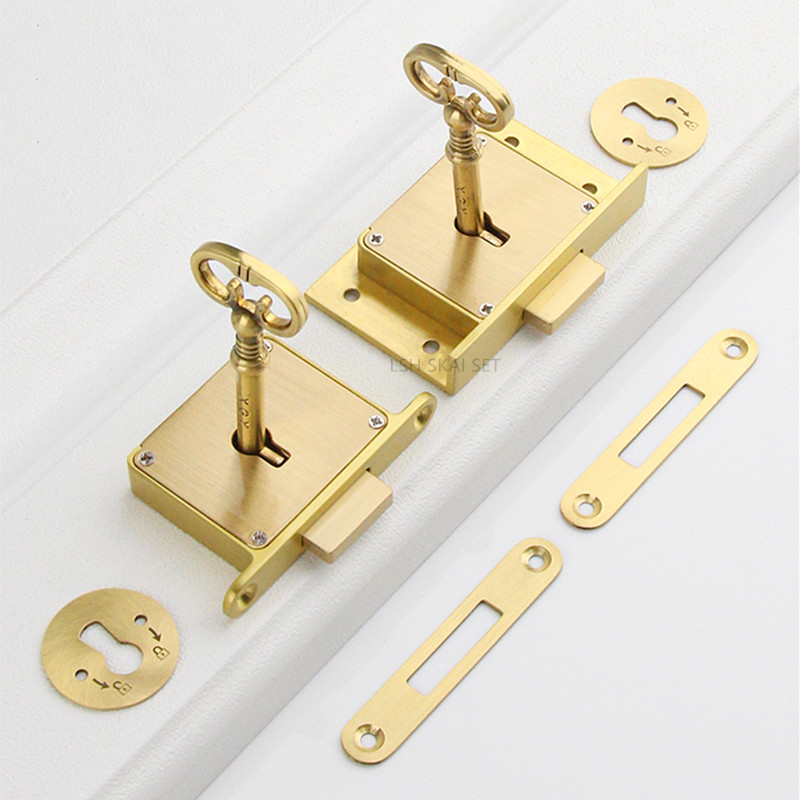 1PC Retro Brass Drawer Lock, O - Furniture Hardware Display reseña y precio