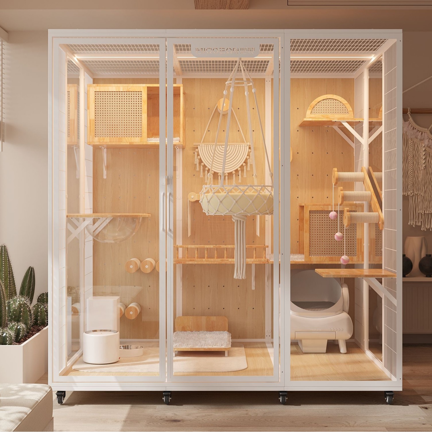 Cat Villa Cat Cage Oversized L - Furniture Hardware Display reseña y precio