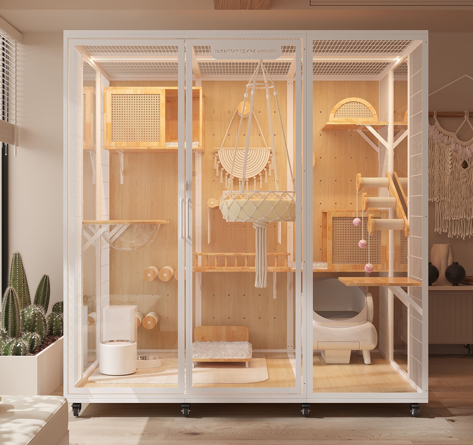 Cat Villa Cat Cage Oversized L - Furniture Hardware Display reseña y precio